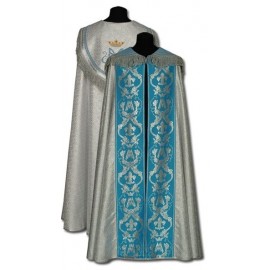 Marian silver cope - embroidered (3)