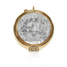 Church pyx in gilded brass - Last Supper
