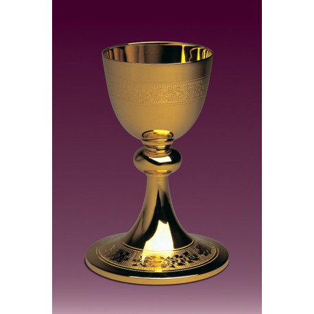 Chalice decorated with engraving, or without engraving