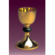 Chalice with Italian marble in nodus, plain or with engraving