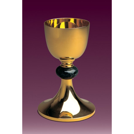 Chalice with Italian marble in nodus, plain or with engraving