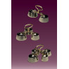 Double bell, shiny, gold