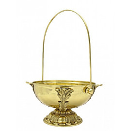 Brass pot, large for holy water - decorative