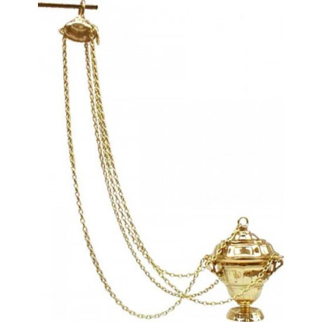 Brass thurible, large