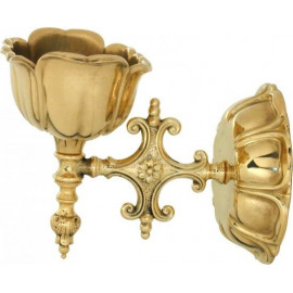 Church font for the wall, brass