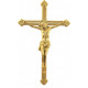 BRASS CROSS WITH A STRIPED BAND