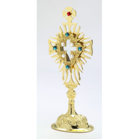 Reliquary with decorative stones - 30 cm (11.8 inches)