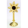 Gemstone reliquary, gold-plated - 23 cm (9.1 inches)