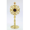 Gemstone reliquary, gold-plated - 24 cm (9.4 inches)