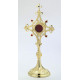 Gemstone reliquary, gold-plated - 30 cm (11.8 inches)