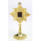 Gemstone reliquary, gold-plated - 25 cm (9.8 inches)