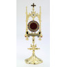 Gemstone reliquary, gold-plated - 31 cm (12.2 inches)
