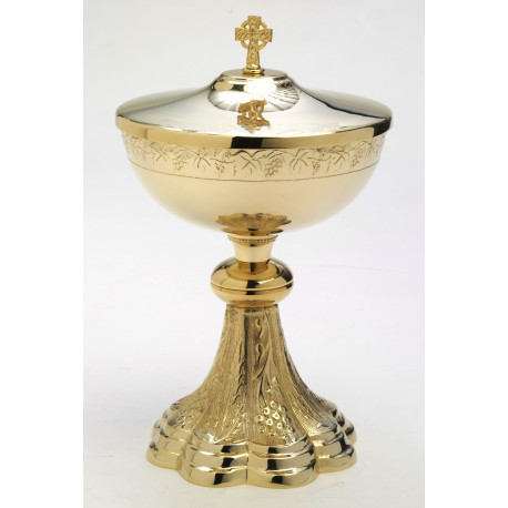Gold-plated ciborium - 24 cm (9.4 inches)