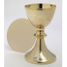 Chalice + paten, gilded - 20 cm (7.9 inches)