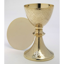 Chalice + paten, gilded - 20 cm (7.9 inches)