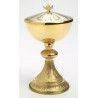 Gold-plated ciborium - 21.5 cm (8.5 inches)