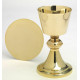 Gold-plated chalice + paten - 19 cm (7.5 inches)