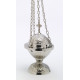 Thurible + boat + spoon - silver-colored set