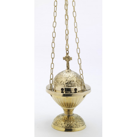 Brass thurible - 18 cm (7.1 inches)