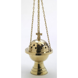 Thurible + boat + spoon - gold color set