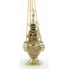 Brass thurible, cast - 30 cm (11.8 inches)