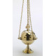 Brass thurible, gold color - 15 cm (5.9 inches)