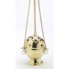 Brass thurible, gold color (stars) - 15 cm (5.9 inches)