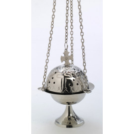 Nickel-plated thurible - 16 cm (6.3 inches)