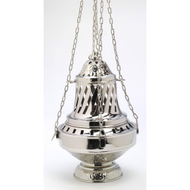 Nickel thurible - 33 cm (13 inches)