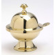 Set of gold thurible + boat (7)