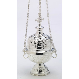 Silver-plated thurible - 18 cm (7.1 inches)