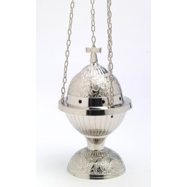 Thurible nickel-plated brass - 24 cm (9.4 inches)