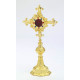 Gemstone reliquary, gold-plated - 27 cm (10.6 inches)