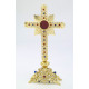 Gemstone reliquary, gold-plated - 28 cm (11 inches)