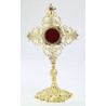 Gemstone reliquary, gold-plated - 32 cm (12.6 inches)