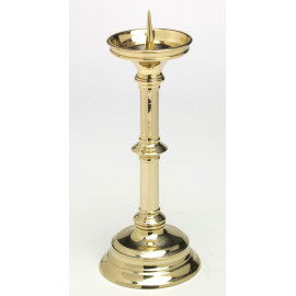 Solid brass altar candlestick - 32 cm (12.6 inches)