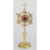 Reliquary - 39 cm (15.4 inches), with gemstones, gold-plated