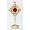 Reliquary - 32 cm (12.6 inches), with precious stones, gold-plated