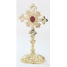 Reliquary - 28 cm (11 inches), with gemstones, gold-plated