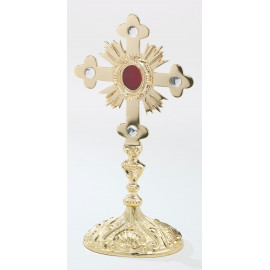 Reliquary - 28 cm (11 inches), with gemstones, gold-plated