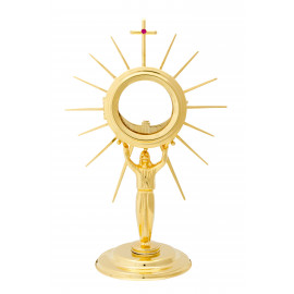 Gold-plated monstrance 30 cm (11.8 inches) high