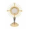 Gold-plated monstrance H 45 cm (17.7 inches).