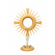 Gold-plated monstrance H 36 cm (14.2 inches)