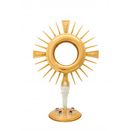 Gold-plated monstrance H 36 cm (14.2 inches)