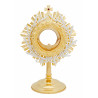Gold-plated monstrance height 31 cm (12.2 inches).