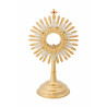 Gold-plated monstrance H 35 cm (13.8 inches).