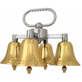 Quadruple altar bells with one sound, decorated