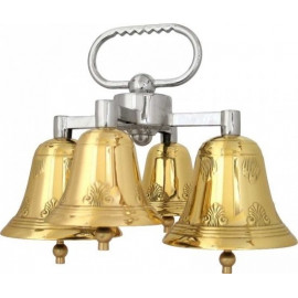 Quadruple altar bells with two sounds, decorated