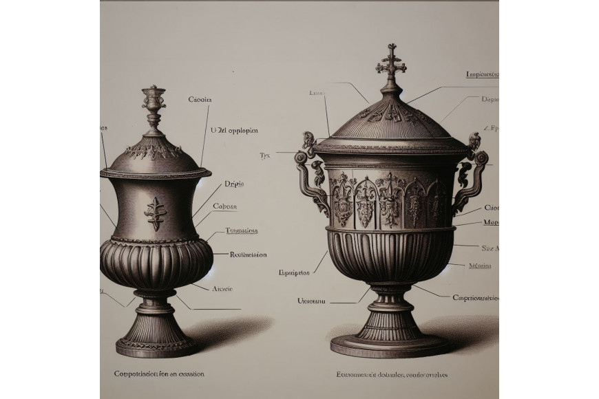 What is the difference between a pyx and an ciborium?