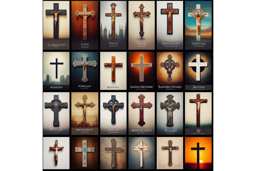 What churches use the cross?